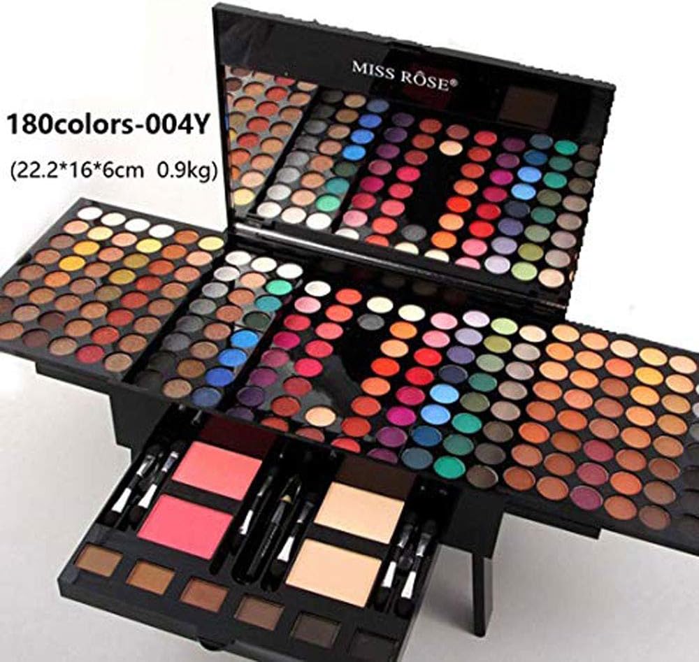 MISS ROSE 180 Colors Professional Eyeshadow Palette Makeup 日本国