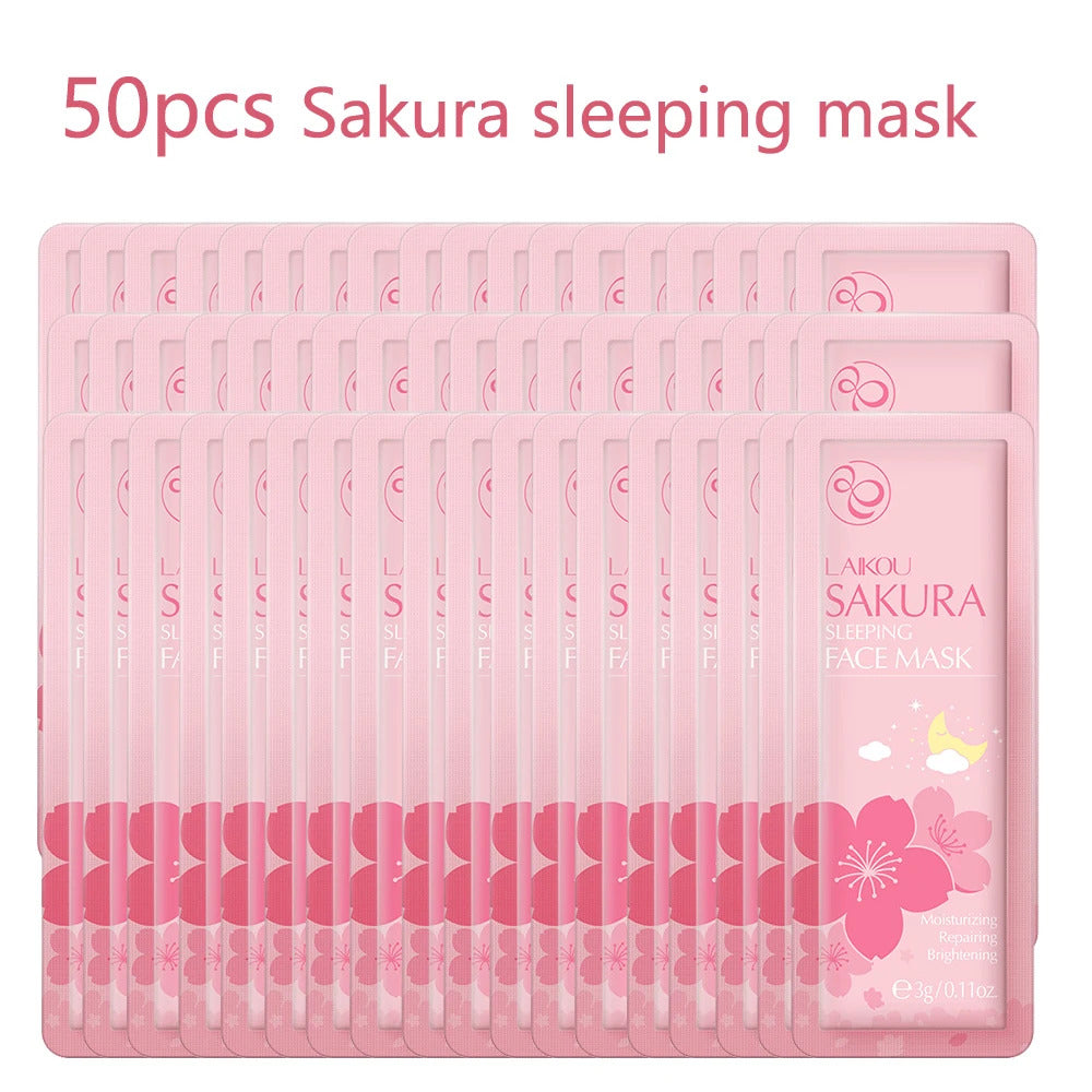 LAIKOU Sakura Moisturizing Sleeping Face Mask Night Repairing