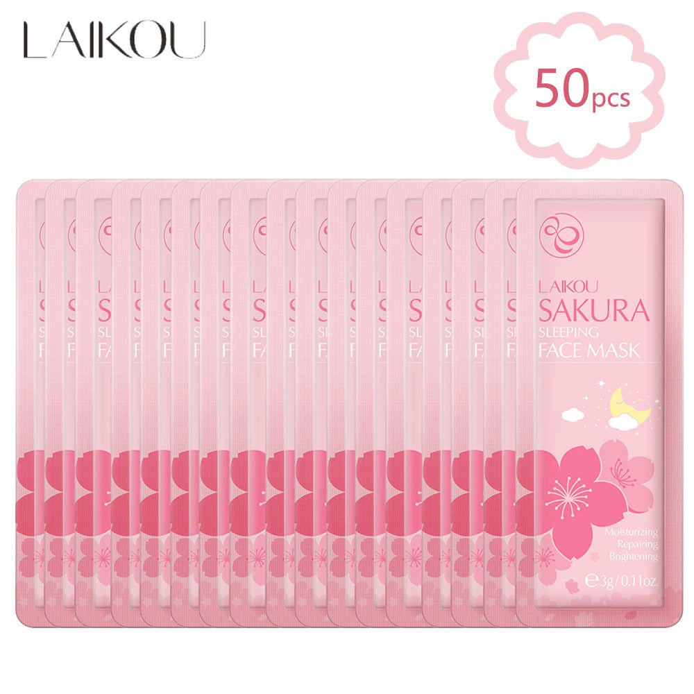 LAIKOU Sakura Moisturizing Sleeping Face Mask Night Repairing